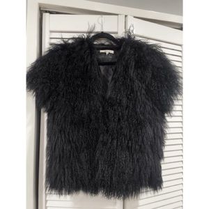 J Brand Black Shearing Vest